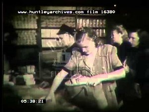 Poverty in Germany Post War, 1950's - Film 16380