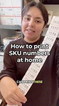 how I print the sku numbers for my system! #reseller #resell #howto #viral #ebayseller #sahm