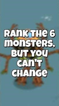 Rank The 6 Monsters From My Singing Monsters PT1
