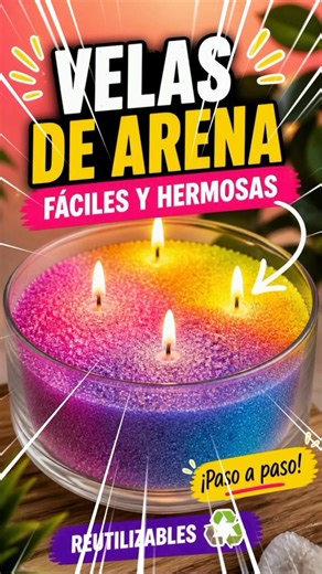 ¿VELA de ARENA? 😱✨ ¡Mira cómo se hace en 40 segundos!