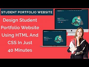 Design Student Portfolio Website For School / College Students | Student Portfolio Website Examples