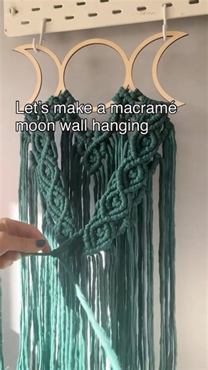 Let’s Make a Macramé Moon Wall Hanging #makewithme #shopsmall #yarncrafts #madebyhand