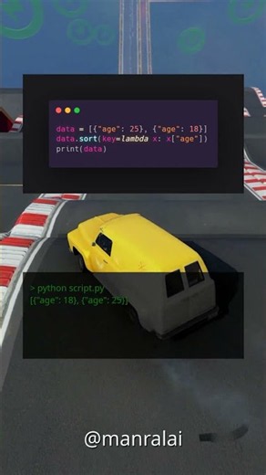 Day 2 of 100: Cracking the Python Interview. Use Lambda Functions for fast mapping #shorts