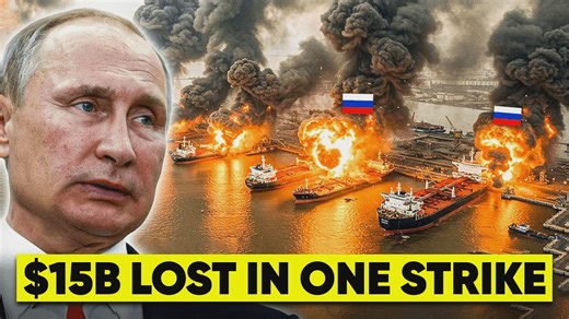 23K views · 824 reactions | Ukraine Just BLEW UP Russia’s $300 Billion Oil Lifeline — Shadow Fleet in Flames | Business Basics | Facebook