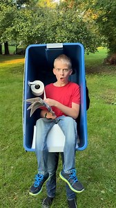 4.1K views · 15 reactions | Funniest Halloween Costume We've Ever Made  Perfect Diy Halloween costume for parties and trick-or-treating. Tricky costume illusion looks like a man holding a porta potty. Impress everyone with this funny festive costume.  This video was produced by Network Media and Benson Bros | Think Smart Prank Hard | Facebook