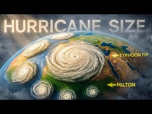 🌀 HURRICANE Size Comparison: 3D Simulated