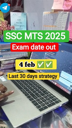 SSC MTS exam date out 🎯🎯 day 02/365 #motivation #ssc #2026 #ytshorts #yt #trending #sscmts #shorts