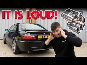 FITTING AN *INSANE* VALVED EXHAUST TO THE BUDGET BMW E46!