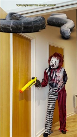 Funny video try not to laugh Pennywise vs scream ghost face anaconda snake bhoot wala #shorts #funny