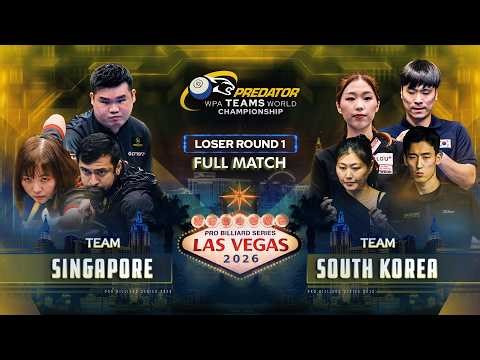 SINGAPORE vs SOUTH KOREA ▸ Predator WPA Teams World Championship 2026