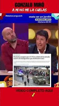 Gonzalo Miró abruptly shuts down the clash over the Ceuta crisis
