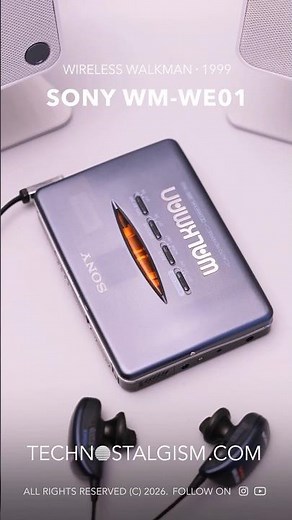 Sony WM-WE01 Cassette Walkman was the Future. Wireless Earbuds and controller.