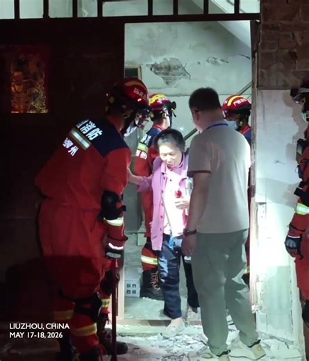 Scenes: Day and night rescue as M5.2 earthquake shakes SW China's Liuzhou