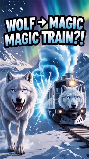 “You Won’t Believe This Arctic Wolf Turned Into a Magic Train! 🚂🐺😱”