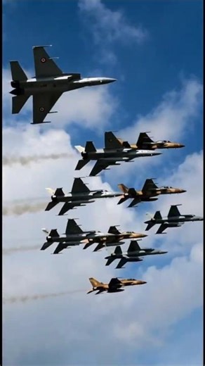 Thousands Watching as Fighter Jets Take Over the Sky.