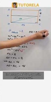 Calculate Rectangle ABCD's Perimeter Using Geometry #Math #Rectangles #PerimeterOfARectangle