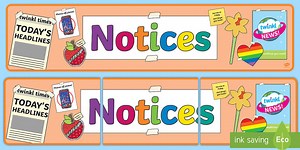 Notices Display Banner
