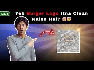 burger logo design in illustrator | day 5 logo challenge