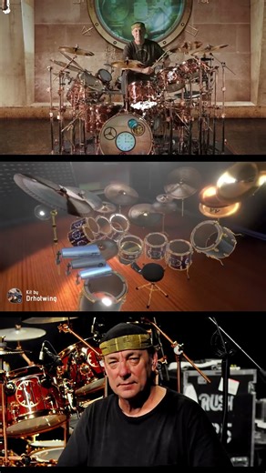 Neil Peart's Time Machine drum kit. VR Drums Ult. PCVR and Meta Quest. #VR #Drums #VirtualReality