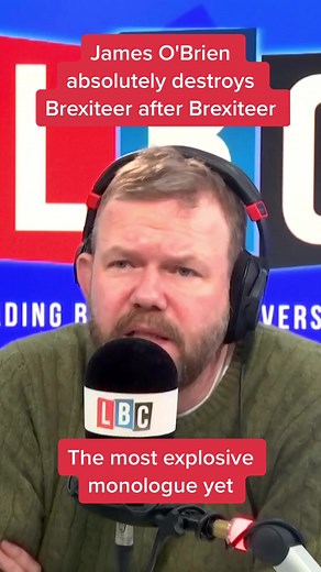 James O'Brien absolutely destroys Brexiteer after Brexiteer in one of his most explosive monologues yet. #JamesOBrien #Brexit #lbc