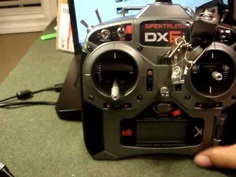 how to set up alirons rudder mix on DX6I