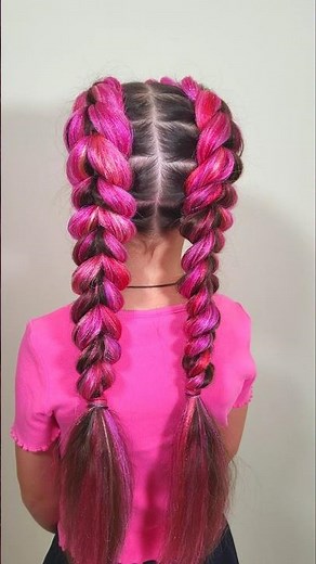 How to Make 2 Dragon Braids with Synthetic Hair #dragonbraids