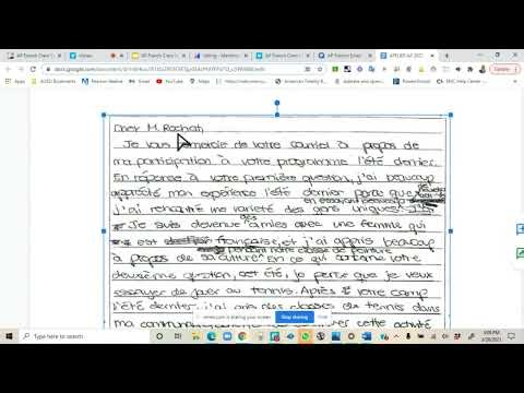 AP French CRAM – Email Response Task & Strategies