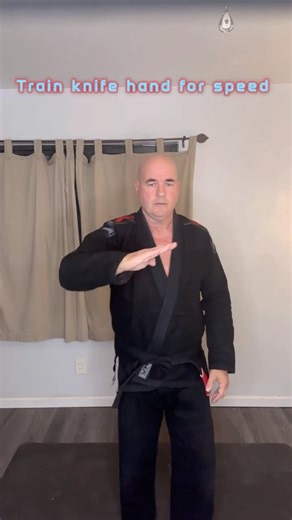 Train the knife hand for speed use the fist for combat
