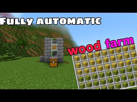 Minecraft : EASIEST wood farm || automatic wood farm [1.20 +]