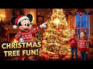 Mickey Mouse Christmas Tree Decorating 🎄✨ Fun Holiday Video for Kids