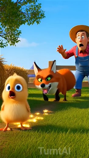 The fox and Chicks story | Fairy Tails | #fox #thefox #chicks #fairytales #fowl #ladyfox #shorts