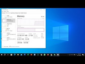 How to check RAM usage in windows 10