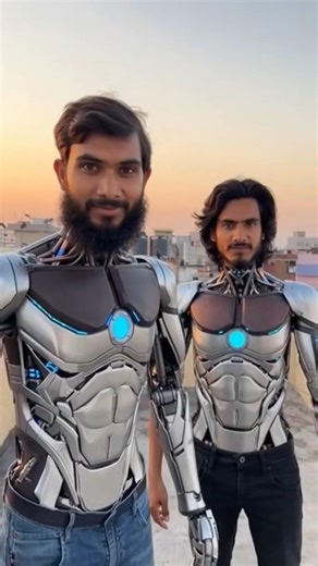 We Turned Ourselves Into Robots!#shorts