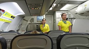 592K views · 8.5K reactions | Cebu Pacific Air Cabin Crew Safety Demonstration Video ✈ | Become a Flight Attendant Philippines Future Cabin Crew Aspirants Page | Facebook