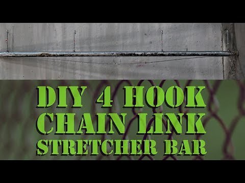 DIY 4 Hook Fence Stretcher Bar for Chain Link