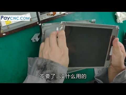 How to replace the LCD display on Fanuc CNC control?