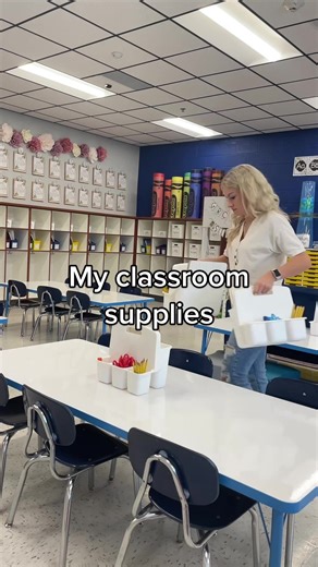 Kindergarten Classroom Supply Organization