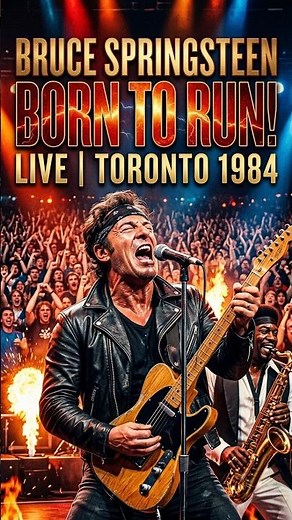 Bruce Springsteen - Born to Run (Toronto 1984) #brucespringsteen #classicrock #rocknroll #music