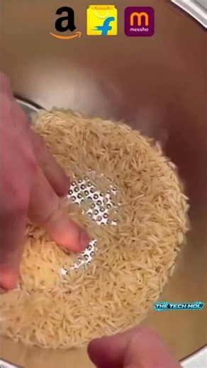 Rice Wash Karna Hua Easy 😳 | No Mess Kitchen Gadget 🔥 #shorts