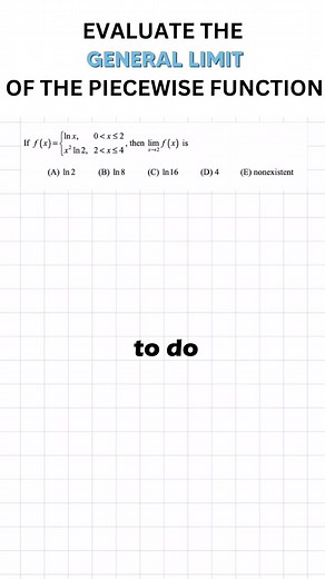 General Limit of a Piecewise Function Explained