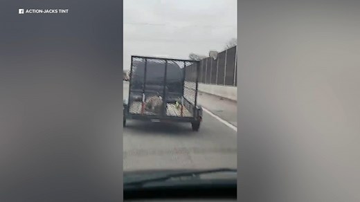 Video shows dog in open trailer on interstate; Indiana State Police open criminal investigation