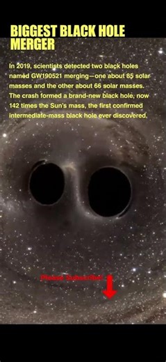 The Biggest Black Hole Merger Ever Detected 🕳️💥