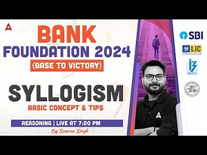 Syllogism Basic Concept & Tricks | Bank Exam 2024 Foundation | Reasoning By Saurav Singh