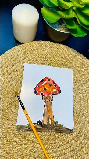 Watercolor Mushroom Painting Tutorial – Step by Step for Beginners!