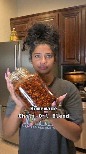 Chili Oil Blend Recipe: Avocado Oil Crushed Red Pepper Shallots Garlic Sea Salt Cayenne Pepper- Optional Ghost Pepper Salt - Optional Use With Caution! 🌶️ #fyp #fypシ #momof9 #largefamily #spicy #chilioil #cooking #cookingathometiktoktv
