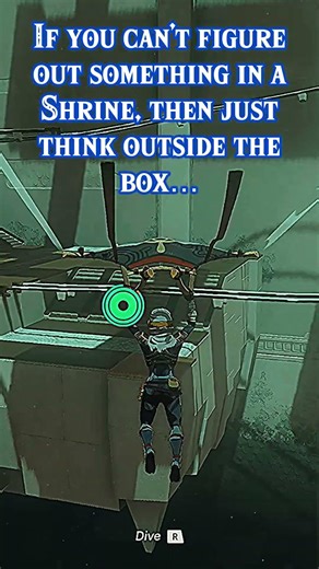 If you can’t figure out something in a Shrine, then just think outside the box…😉