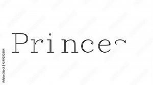Princess Animated Handwriting Text in Serif Fonts and Weights