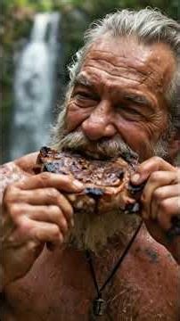 Retired from the world. Still living—hut life, hunting, fire, and a loyal friend.