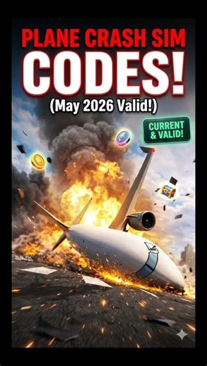 NEW Plane Crash Simulator Codes! #roblox #codes #shorts