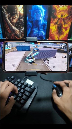Free fire 🔥 Gameplay With Keyboard ⌨️ And Mouse 🖱️ How To Use Gg Mouse Pro ?